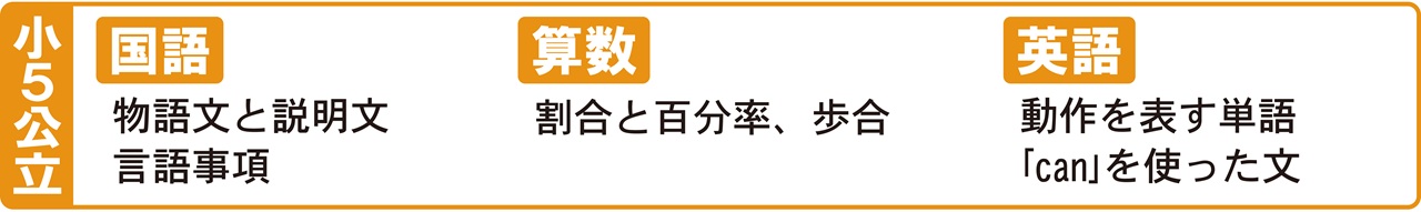 市田塾冬期講習の小5公立進学コースの講習内容